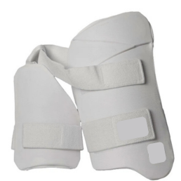 WHITE TEST THIGH GUARD